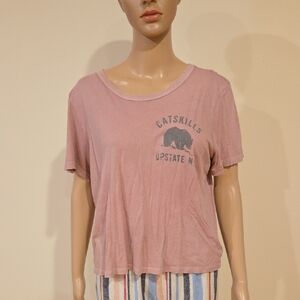 Distressed Catskills Relaxed Fit Graphic Tee